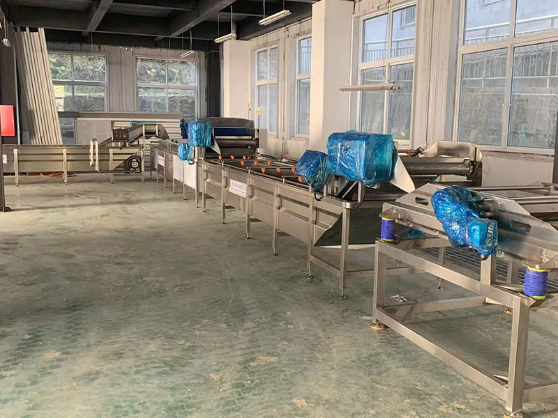 陜西果蔬脆片低溫油炸加工現(xiàn)場(chǎng)